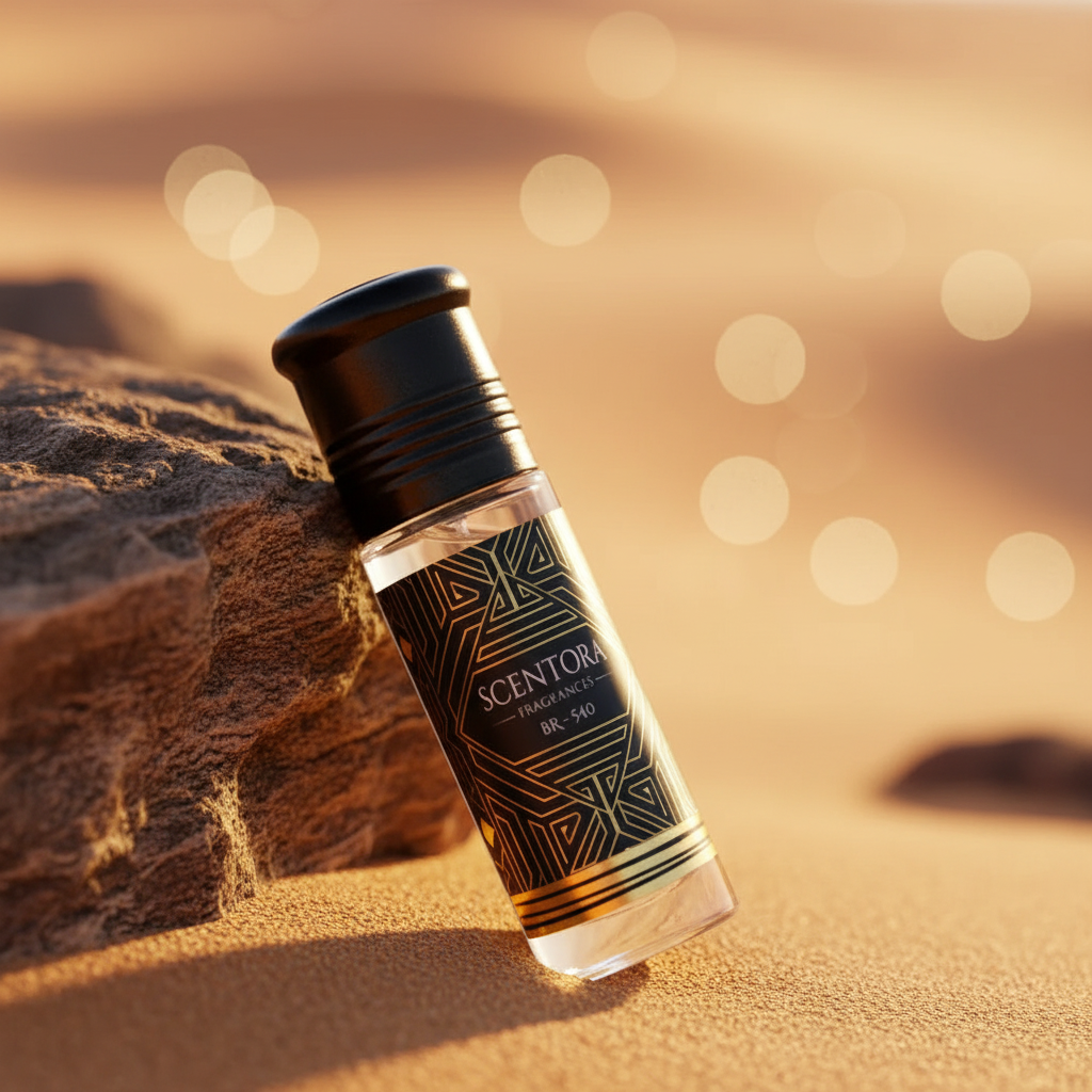 BR - 540 Roll-On Attar – (Inspired by B@ccarat Rouge 540) | Unisex Amber Woody Perfume Oil | Alcohol-Free & Long Lasting