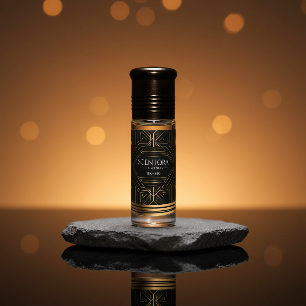 BR - 540 Roll-On Attar – (Inspired by B@ccarat Rouge 540) | Unisex Amber Woody Perfume Oil | Alcohol-Free & Long Lasting