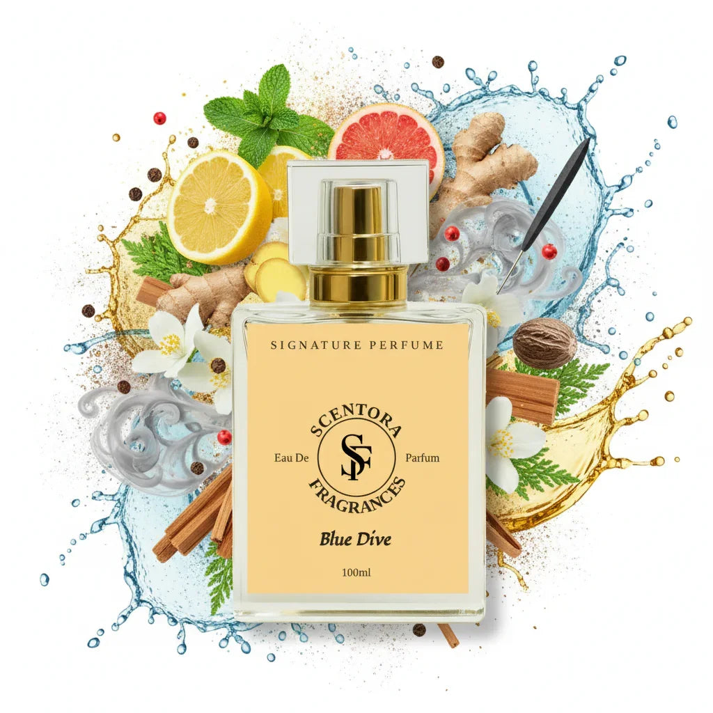 Blue Dive – Inspired by Blēu de Ch@nel - Used by Timothée Ch@lamet - Scentora Fragrances 