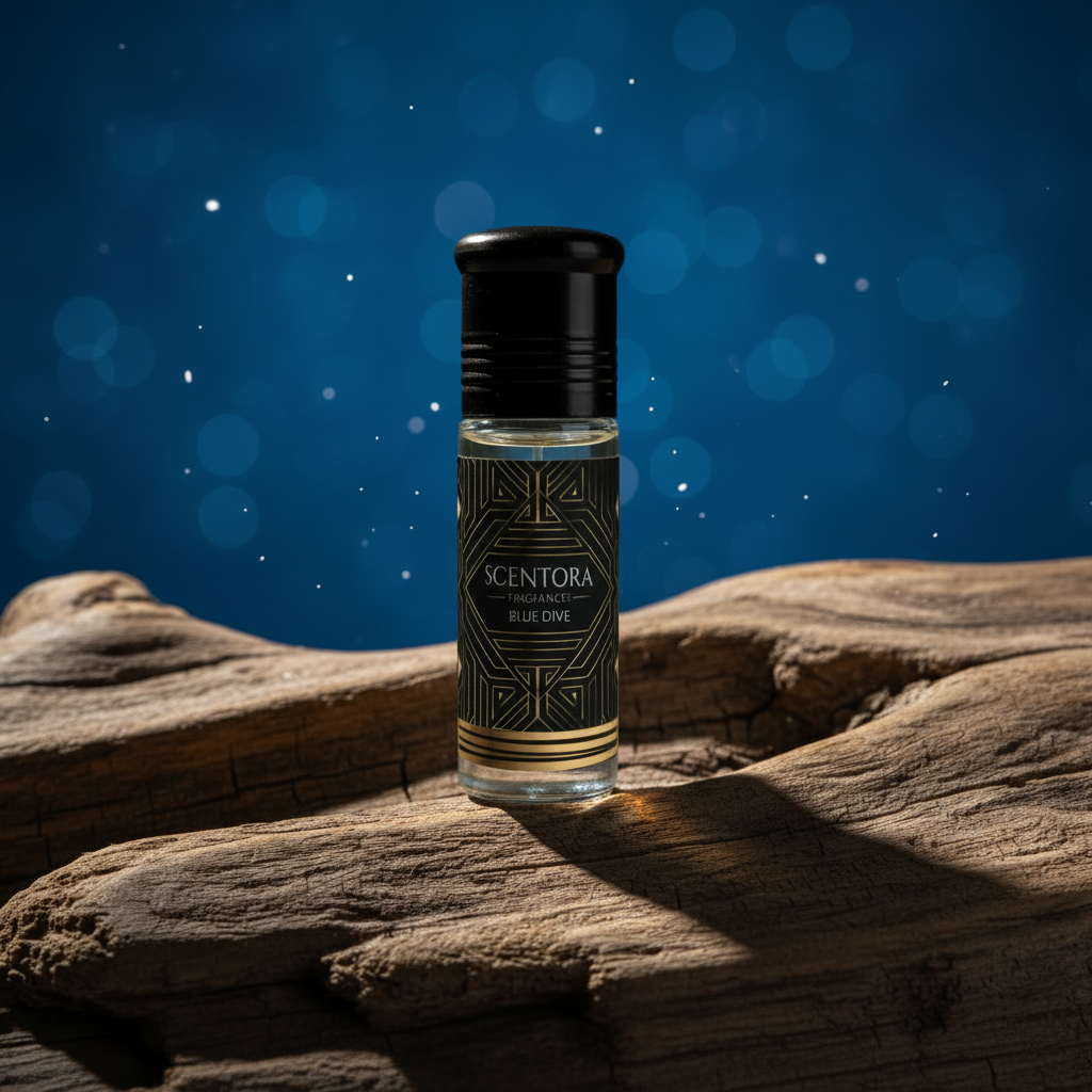 Blue Dive Roll-On Attar – (Inspired by Blēu de Ch@nel) | Men's Woody Aromatic Perfume Oil | Alcohol-Free & Long Lasting