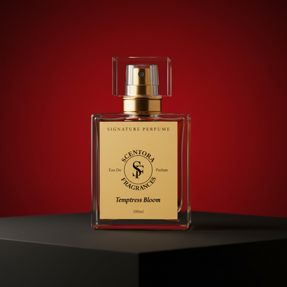 Temptress Bloom Extrait de Parfum – (Inspired by Gōōd Girl) | Women's Amber Gourmand Perfume | Long Lasting Luxury Fragrance